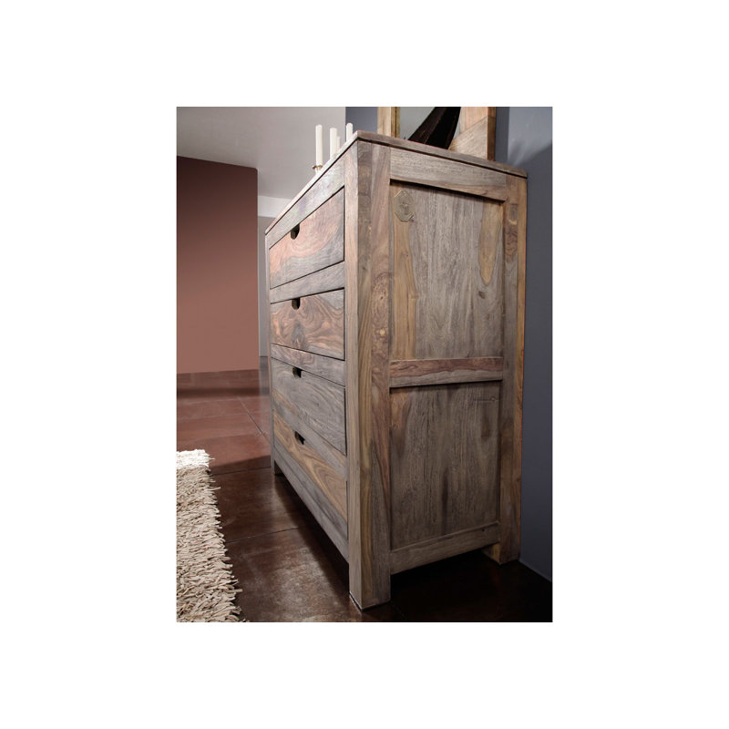 Nature Solid Wood 42cm W 4 - Drawer Chest of Drawers