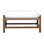 Vaterra Rectangle Outdoor Teak Ottoman Patio Ottoman