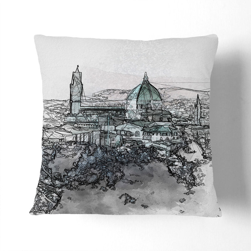 Square Throw Cushion, White, 40cm H x 40cm W x 15cm D