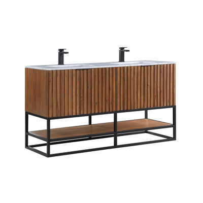 Terra 60" Double Bathroom Vanity Set