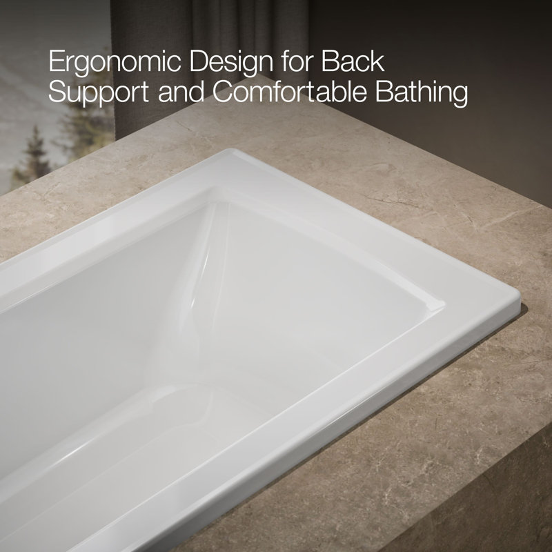 Archer 60" x 30" Soaking Bathtub, White