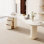 Bureau blanc Freeform Stone