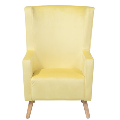Kizzie Velvet Wingback Chair