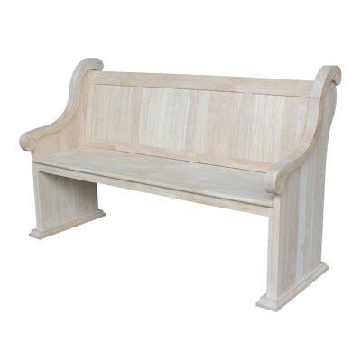 Akron Solid Wood Bench