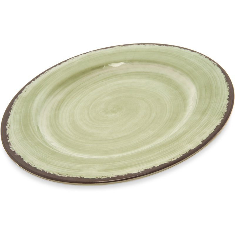 Assiette plate en mélamine 11 po Darrion, Jade