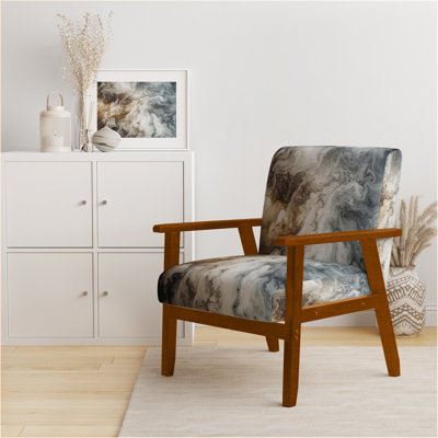 Berdahl Marble Upholstered Armchair