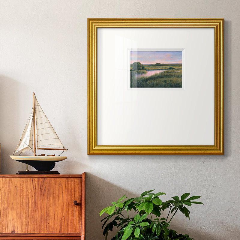«Spring Marsh Ipremium», reproduction encadrée, L 17 po x H 17 po , Papier avec cadre doré de qualité supérieure