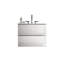 Modern Space Grey Bathroom Sink Unit - Ceramic Basin Silent Drawer Box Storage Vanity Drawers Inside-1465757066-1465757076