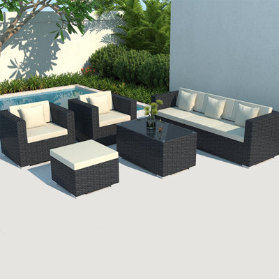 Nadhia 5 - Person Patio Conversation Set