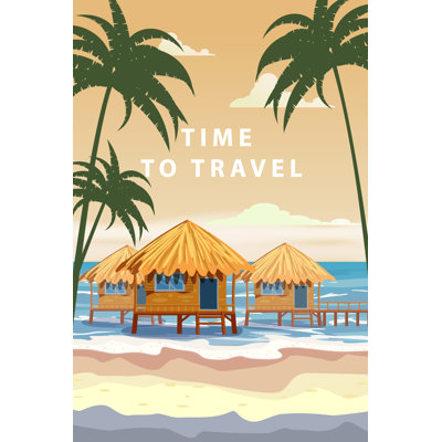 «Time To Travel» par Vectorup - impression sur toile tendue