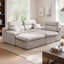 Canapé modulaire en L 110 po Chenille-1791226811
