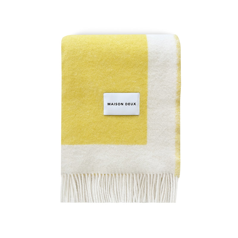Throw Blanket, Yellow/Green
