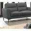 Ensemble de canapé en cuir fleur anthracite gris anthracite 2 pièces Canapé et causeuse-1087887411