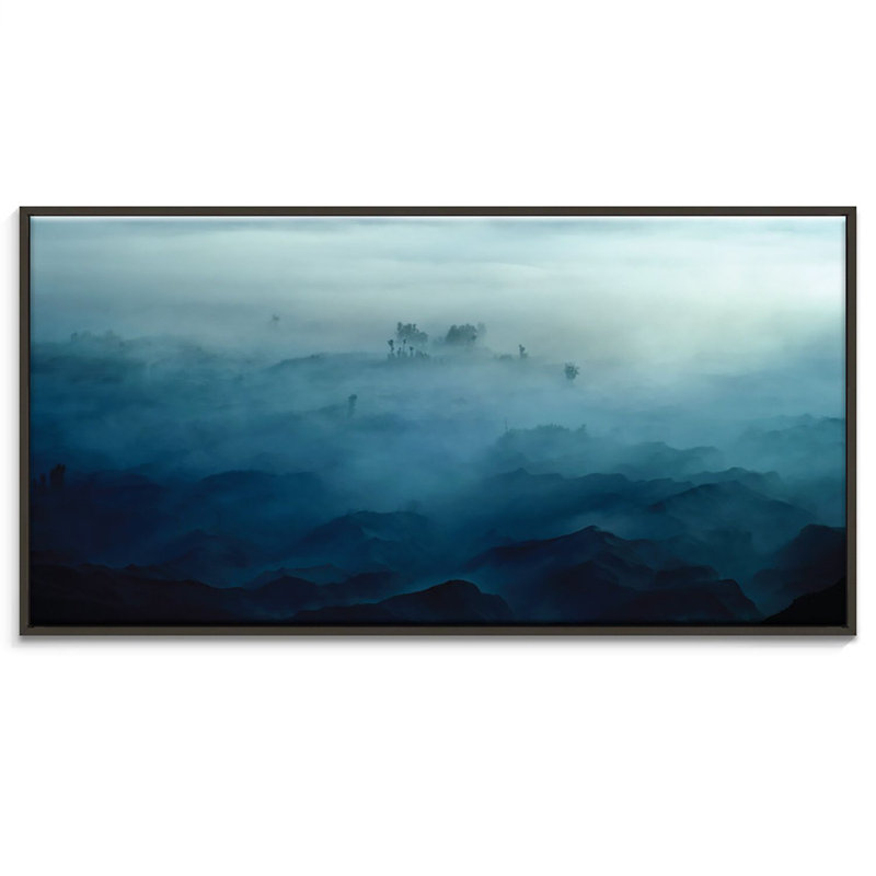 Print on Canvas, Black Floater Framed, 31cm H x 61cm W