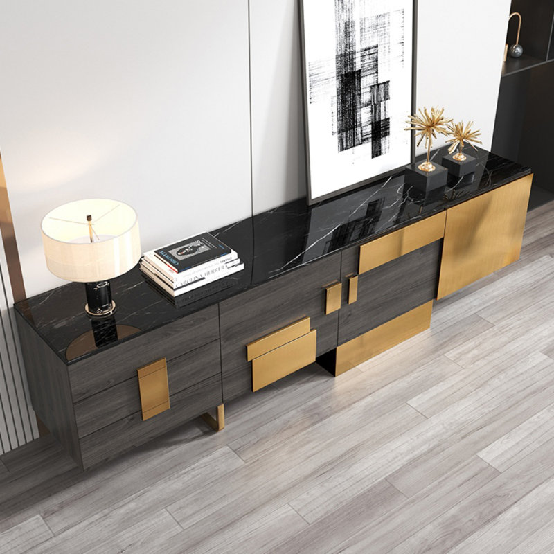Meuble télé Modern Creative, Gris foncé
