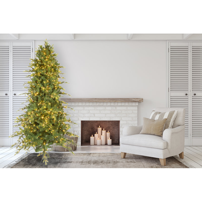 Douglas Lighted Artificial Fir Christmas Tree, 9'