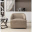 Fauteuil demi-tonneau rotatif en simili cuir Andretta-1428319684