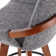 Whitacre Swivel Upholstered Counter Stool with Solid Wood Frame