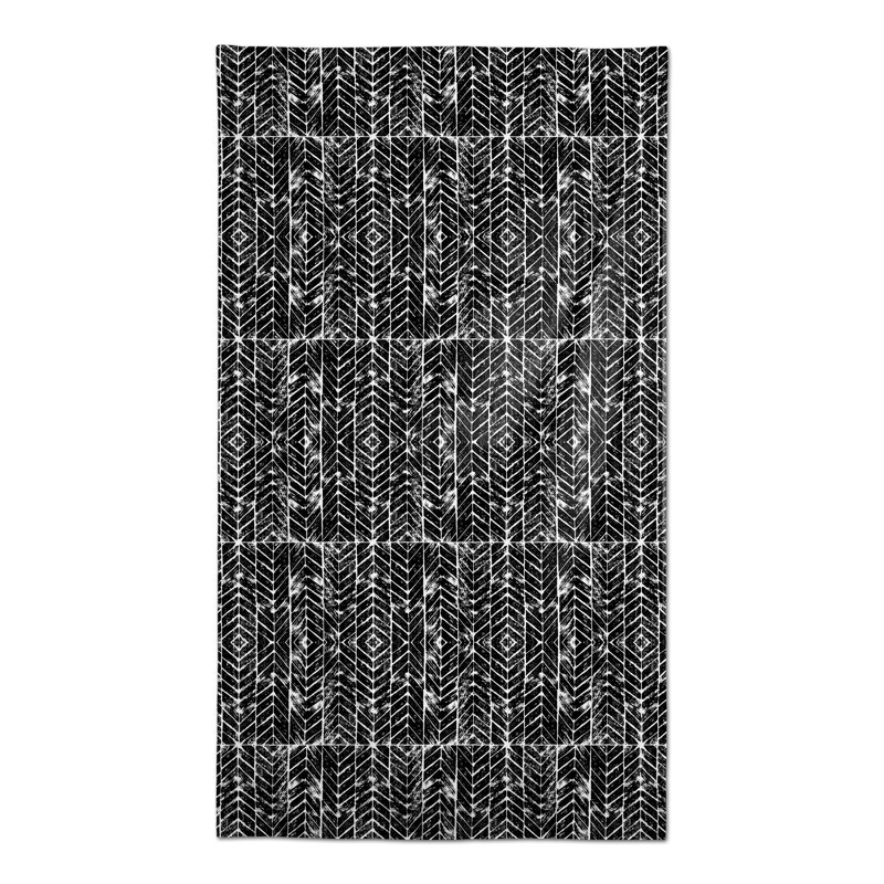 Chevron Tablecloth, Black