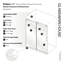 Eclipse 64 - 68 po. X 78 po. Porte de douche coulissante entièrement sans cadre-47972006