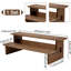 Étagère de présentation en bois à 2 niveaux, petit support de table en bois de chameau