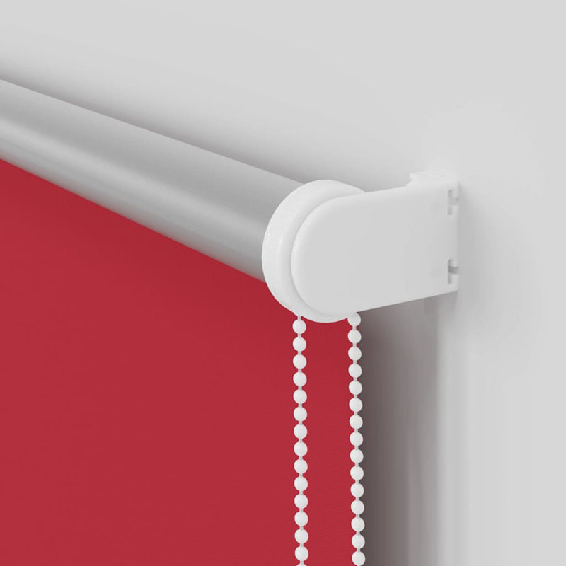 Roller Blind Blackout Fabric Polyester, Red, 165cm W x 175cm L