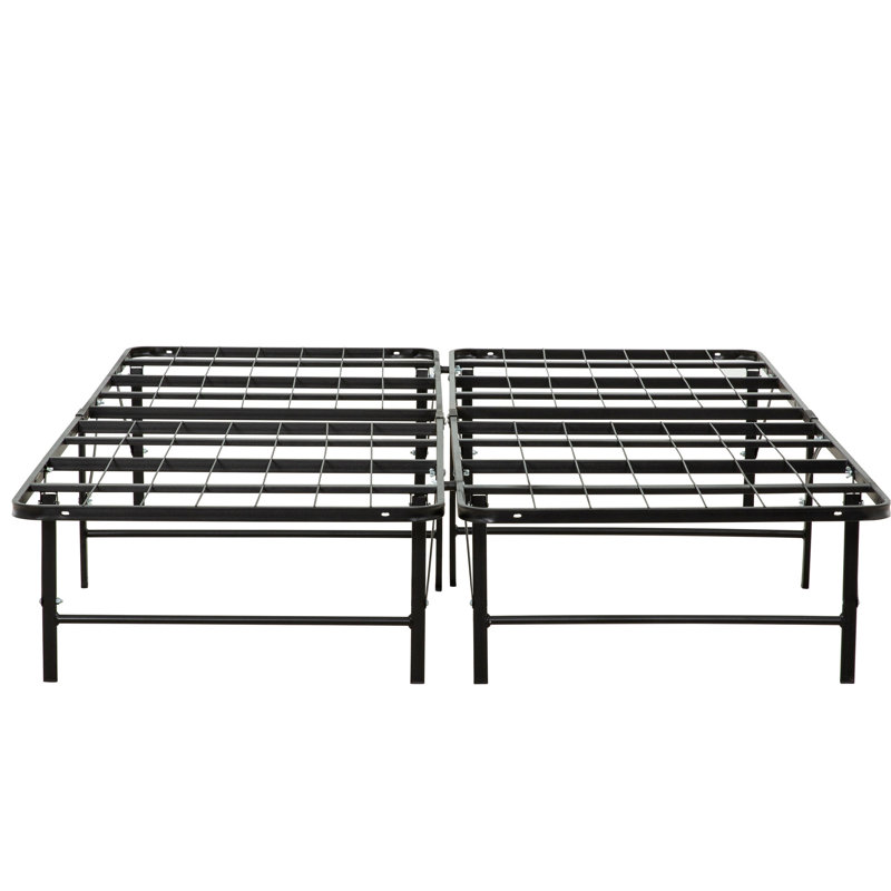 Base de matelas en métal pour chambre à coucher - Taille double, structure de lit solide et stable, apparence élégante