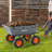 VEVOR Dump Cart, Poly Garden Dump Cart with Easy to Assemble Steel Frame Dump Wagon