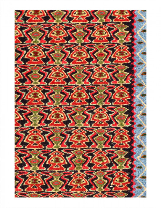 Tapis de couloir fin tissé à la main 2 pi 3 po x 7 pi 9 po