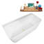 Baignoire autoportante 55 "avec drain interne Streamline-101697795