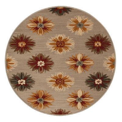 Washable Crown Flowers Hawaiian Area Rug