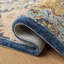 Tapis bleu / rouille en laine touffeté à la main Rumley-249980570