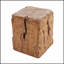 Table d'appoint en forme de souche Amira pour l'extérieur et l'intérieur Amira, résistante aux intempéries et écologique pour une utilisation polyvalente
