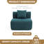 Canapé modulaire extra large et moelleux en U Fine-Wale en velours côtelé de 157 po avec repose-pieds double-1889618937