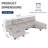 Modern Linen Modular Sectional Sofa U Shaped with Extra Deep Seats and Storage Ottomans-27578407