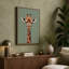 Giraffe Portrait Modern - Wrapped Canvas-482920358-482920365