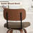 26" Counter Height Swivel Bar Stools,Pu Leather & Bentwood Back Bar Stools For Kitchen(Set of 4)-1265623892-1266185385