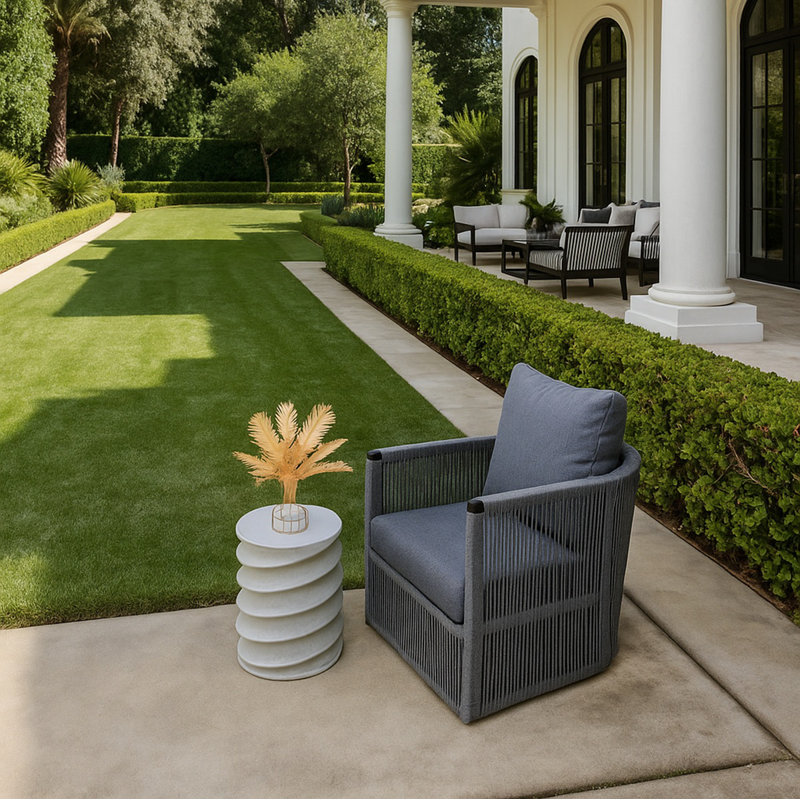 Hanaya Concrete Accent Stool