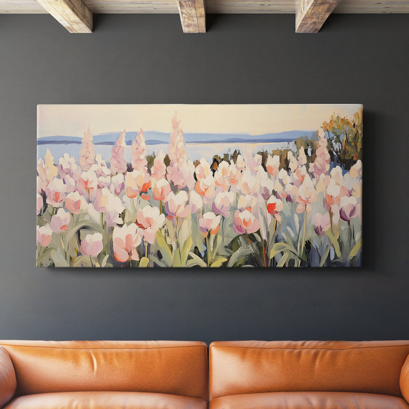 Botanical Series-CCXCIX- Toile tendue avec châssis - Prêt à accrocher, H 16 po x l 32 po
