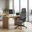 Adjustable Reclining Chenille Fabric Upholstered Computer Office Desk Chair For Home Office Study Workstation Leisure Area