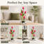 Arrangement de tulipes artificielles dans un vase