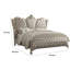 Grand lit plateforme tapissier Citrana