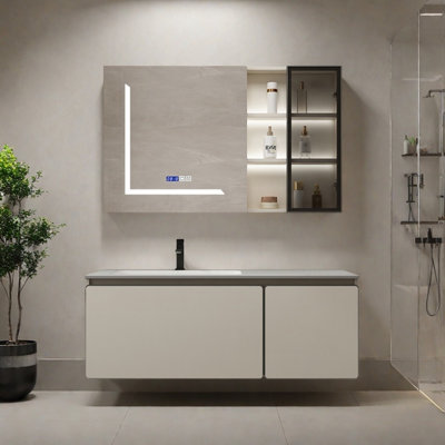 French modern light luxury bathroom cabinet