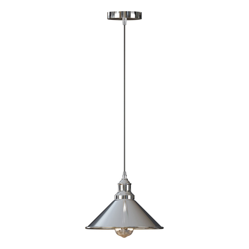 Shiverick 1 - Light Chrome Cone Pendant