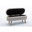 Banc de rangement en velours Noelany-2046208889
