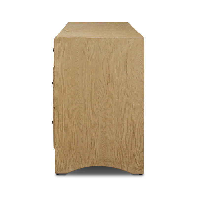 Hazel 6 Drawer Dresser-Light Wash Oak