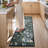  Floral Washable Area Rug Non-Slip Stain Resistant Low-Pile Boho Large Indoor Throw Carpet-1503517067-1503517060
