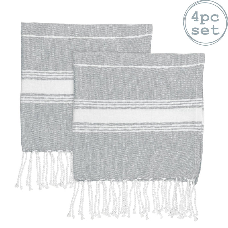 Nicola Spring - Turkish Cotton Hand Towels - 100 x 60cm, Grey