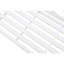 Banc de jardin extérieur en métal blanc