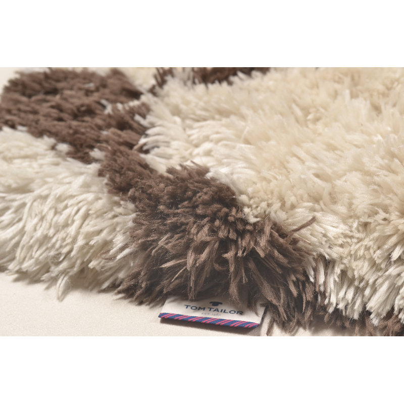 Flocatic Geometric Area Rug, Rectangular 70 x 140 cm